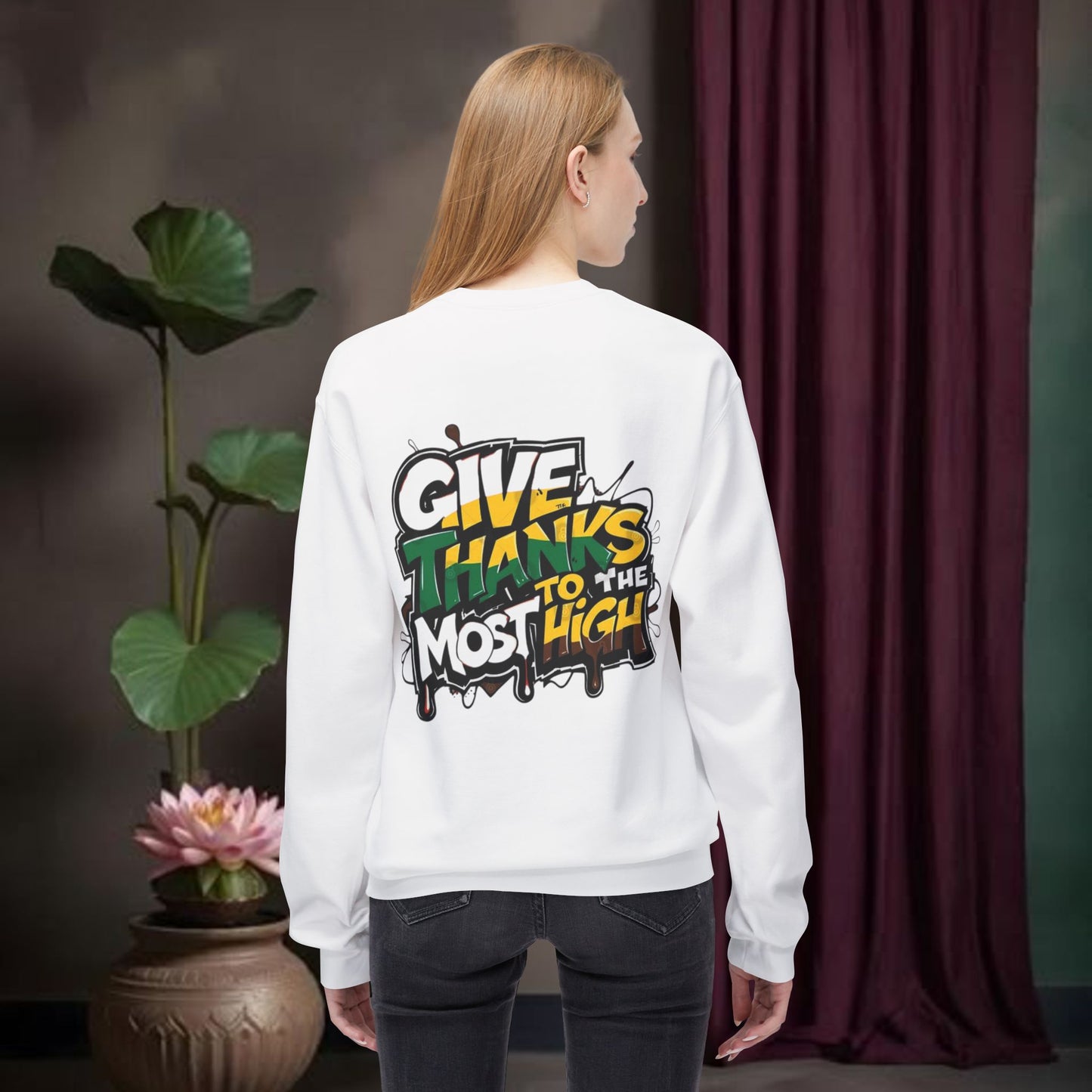 Unisex Crewneck Sweatshirt | 'Give Thanks to the Most High.