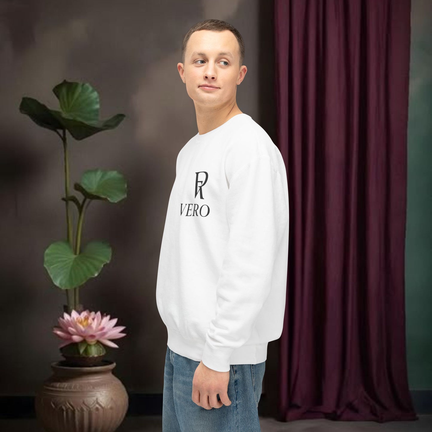 Faith Works Wonders Unisex Lightweight Crewneck Sweatshirt.