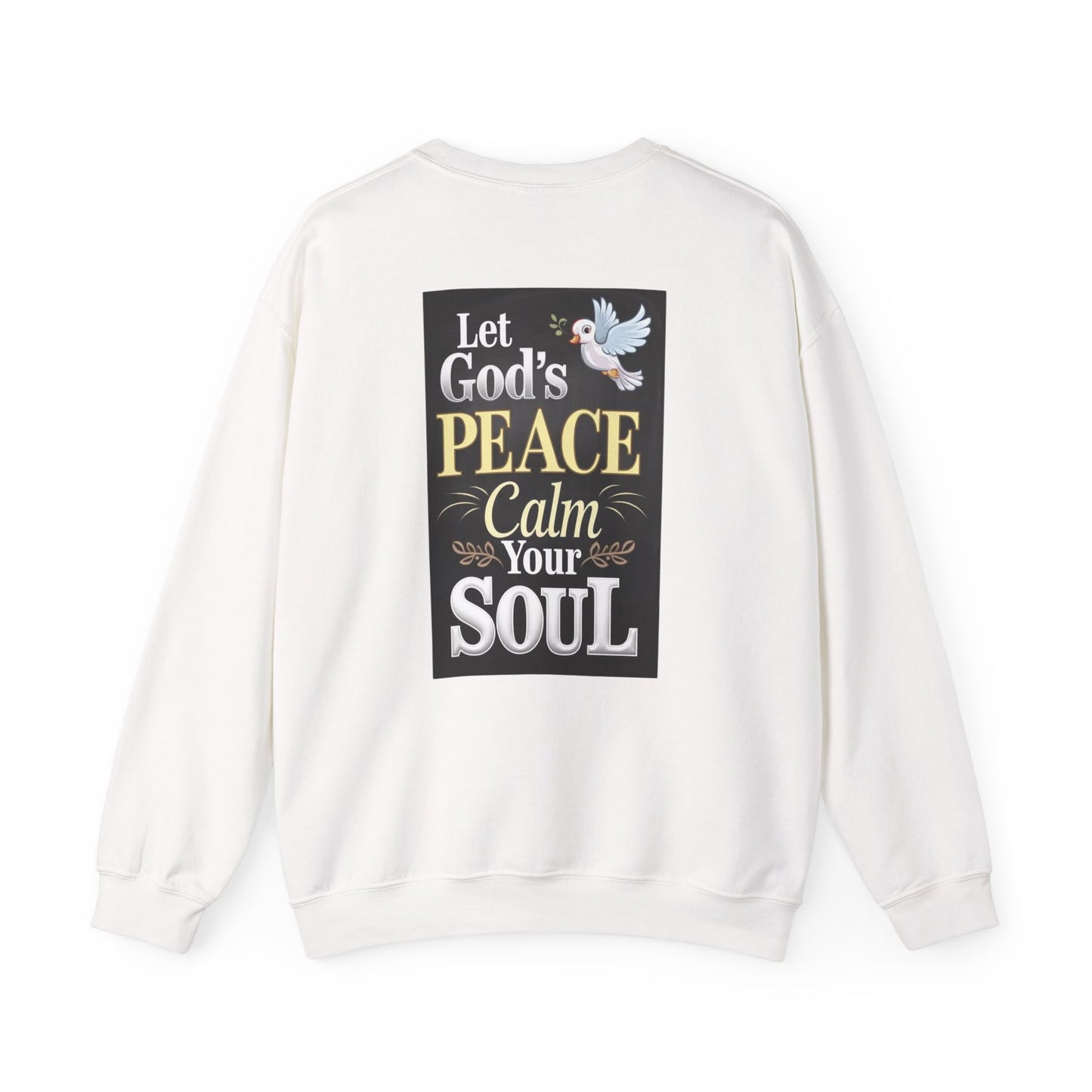 Inspirational Peace Crewneck Sweatshirt - Cozy Christian Fashion.