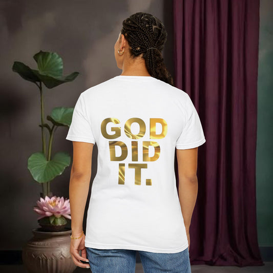 Inspiring Unisex T-Shirt - 'God Did It' Graphic Tee, Motivational Apparel.
